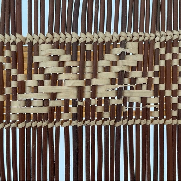 Wicker Rattan Butterfly Woven Basket Wall Hanging Read - Picture 10 of 15